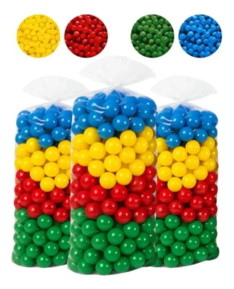Kit 1000 Bolinhas Coloridas Para Piscina De Bolinhas Branco