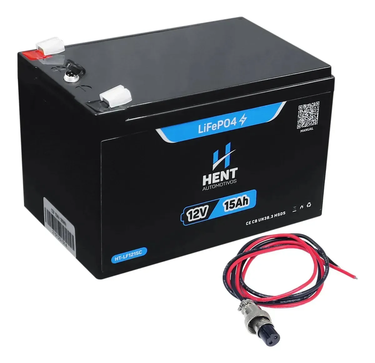 Bateria Lifepo4 12v 15ah Litio Bluetooth Nobreak Motorhome