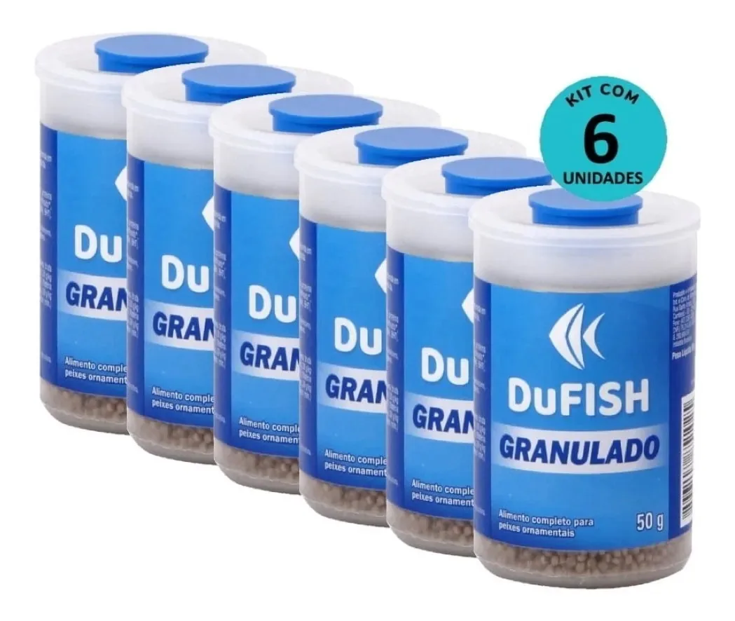Kit 6 Ração Alcon Dufish Granulado P/ Peixes Ornamentais 5