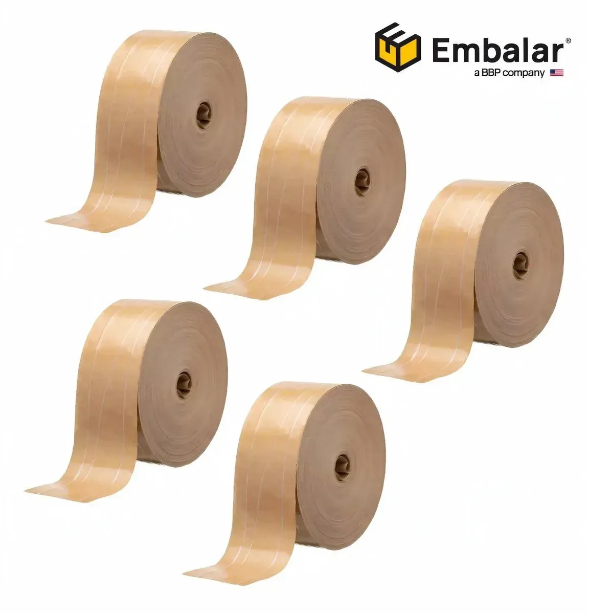 Fita Gomada 80mm Com Reforço - Kit Com 8 Rolos