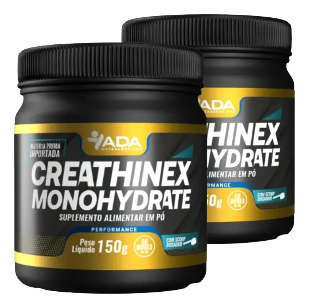 Kit 2 Creathinex Monohydrate 300g Performance Monohidratada Sem Sabor