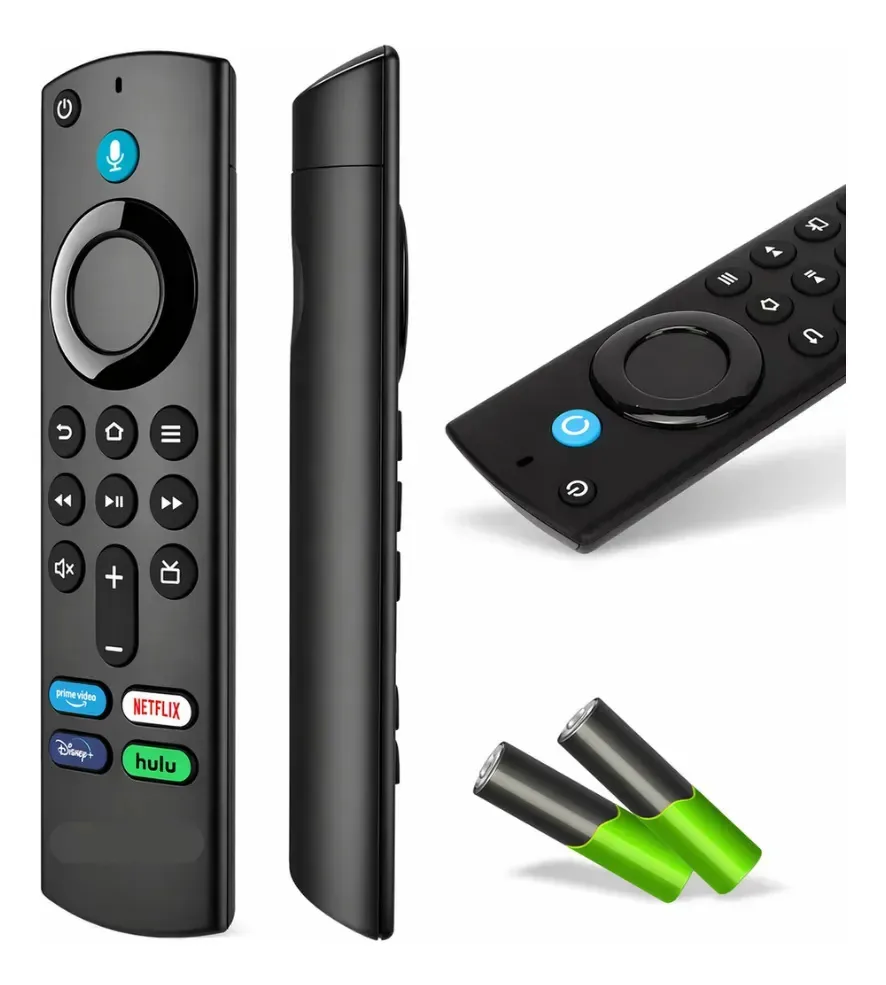 Controle Remoto Para Fire Stick Lite 4k Com Comando De Voz Preto