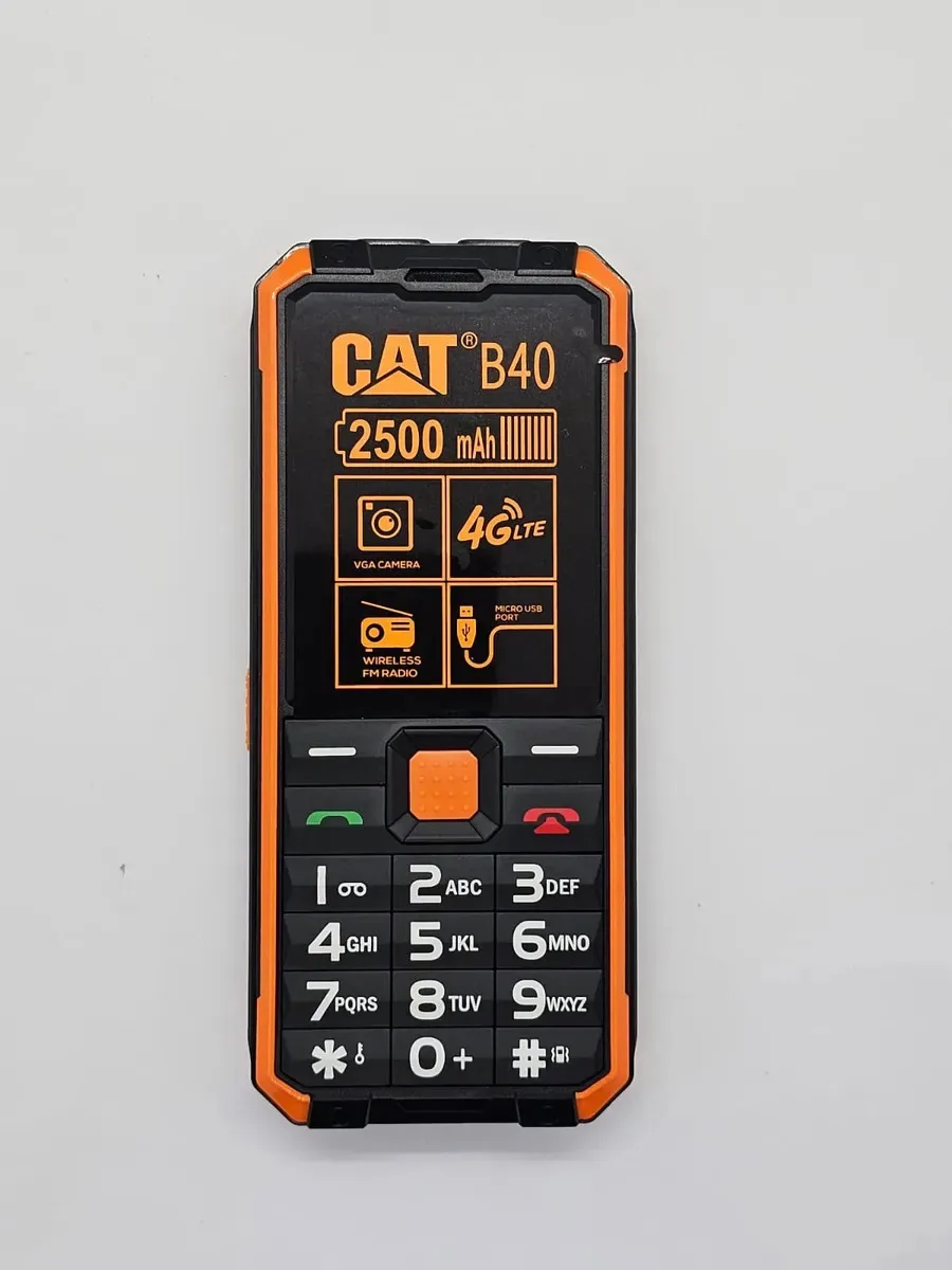 Celular Antigo Cat B40 Simples P Idosos Com Laterna Radio 4g Preto