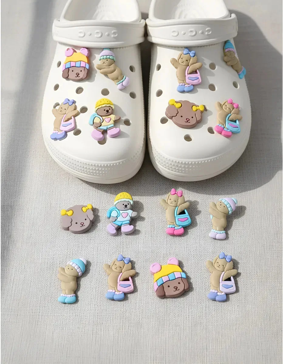 Kit Pins Bottons Pingente Personagens Babuche Furos Boton Colorido/marrom Bobbie Goods