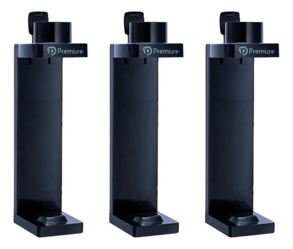 3 Dispenser Parede Sabonete Líquido Shampoo Condicionador Preto