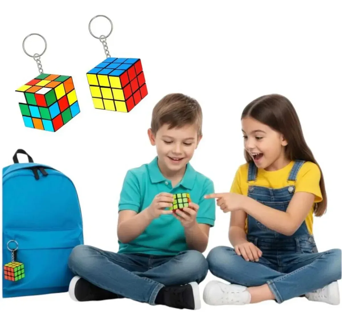 Chaveiro Cubo Magico Lembrança Presente Brinquedo