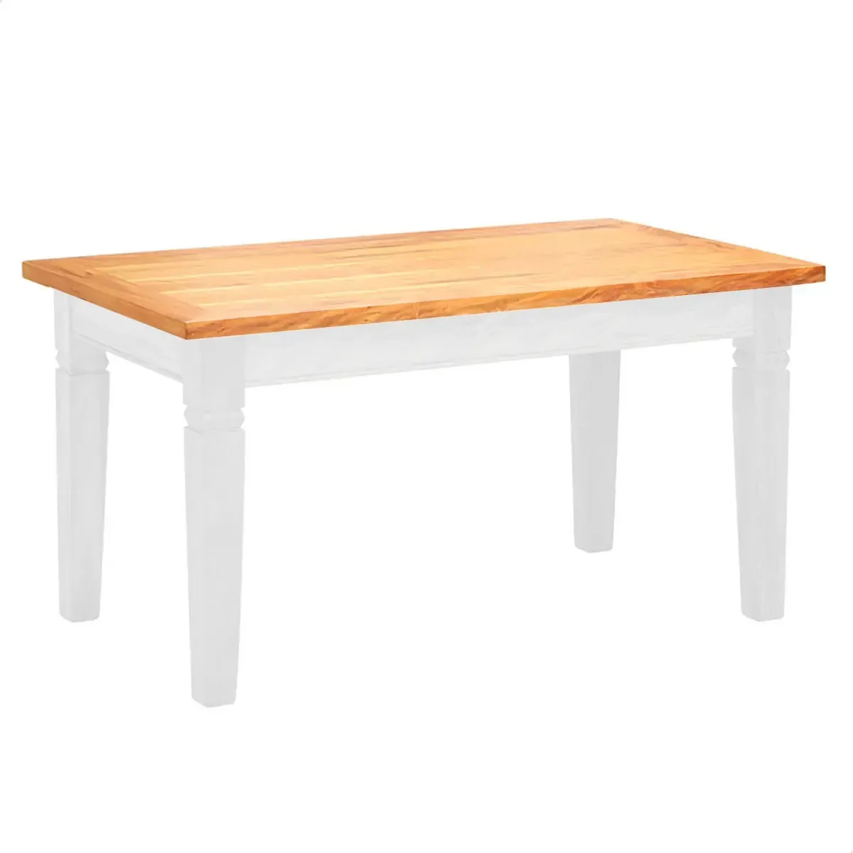 Tampo De Madeira Maciça Cozinha Para Mesa Jantar 150 Cm Natural