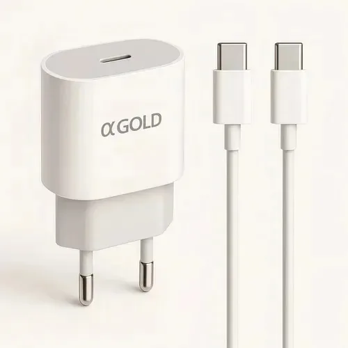 Carregador de Parede USB-C de Carga Rápida para Samsung e iPhone