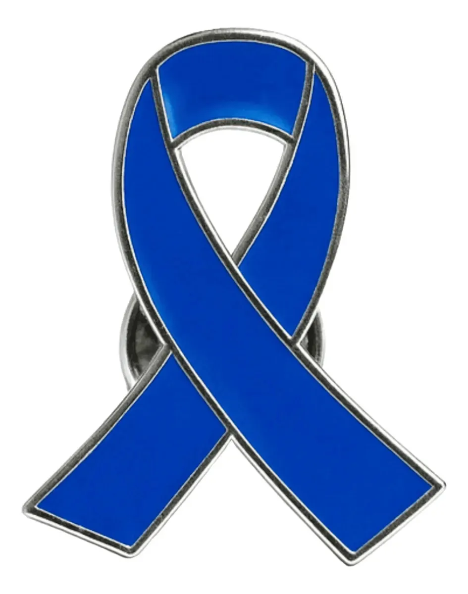 Pin Broche Laço Novembro Azul em Metal