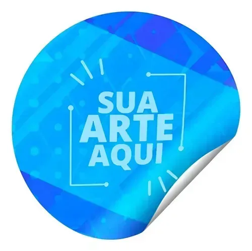 100 Etiquetas Adesivos Rótulos Redondo ou Quadrado Personalizado 4x4cm Branco Para Festas Logos Tubetes Latinhas Caixinhas Copos Batismo Chá De Bebe Aniversario Casamento Chá de Cozinha Noivado