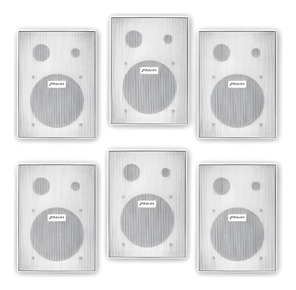 6 Caixas Som Acustico Ps200 New Branca Passiva 60w Frahm Makassar