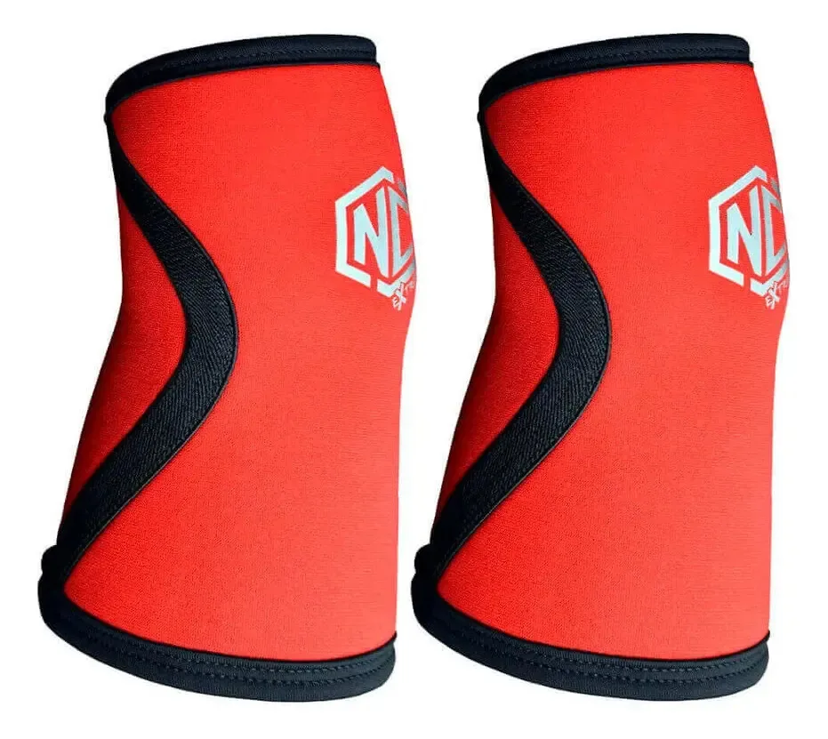 Par De Cotoveleiras Nc Extreme 5mm Lpo Cross Academia Cor Vermelho Tamanho M