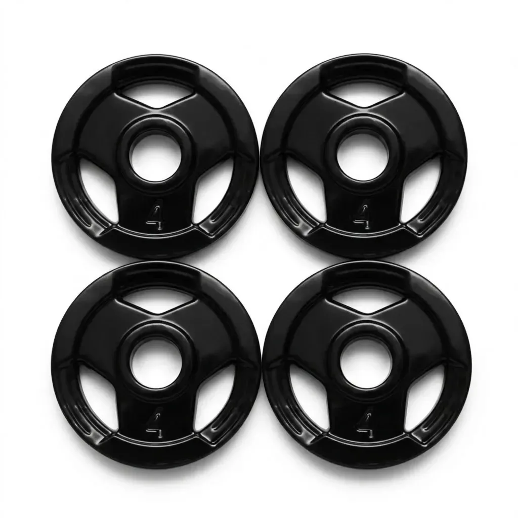 Kit Anilhas Emborrachadas Sport para Musculação e Treino Funcional – 4kg (4 Unidades)