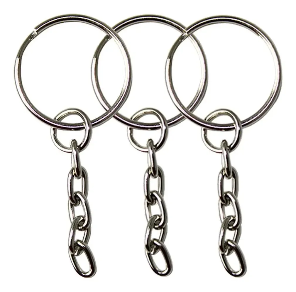 Argola Batida Para Confecção De Chaveiros 23mm 300 Unidades