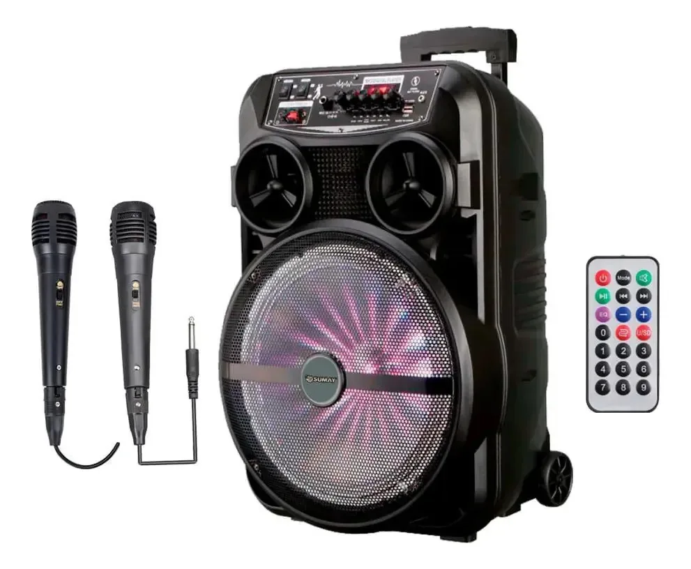 Alto Falante Bt Mutant Sumay Sm-cap26-450w Rms 02 Microfones