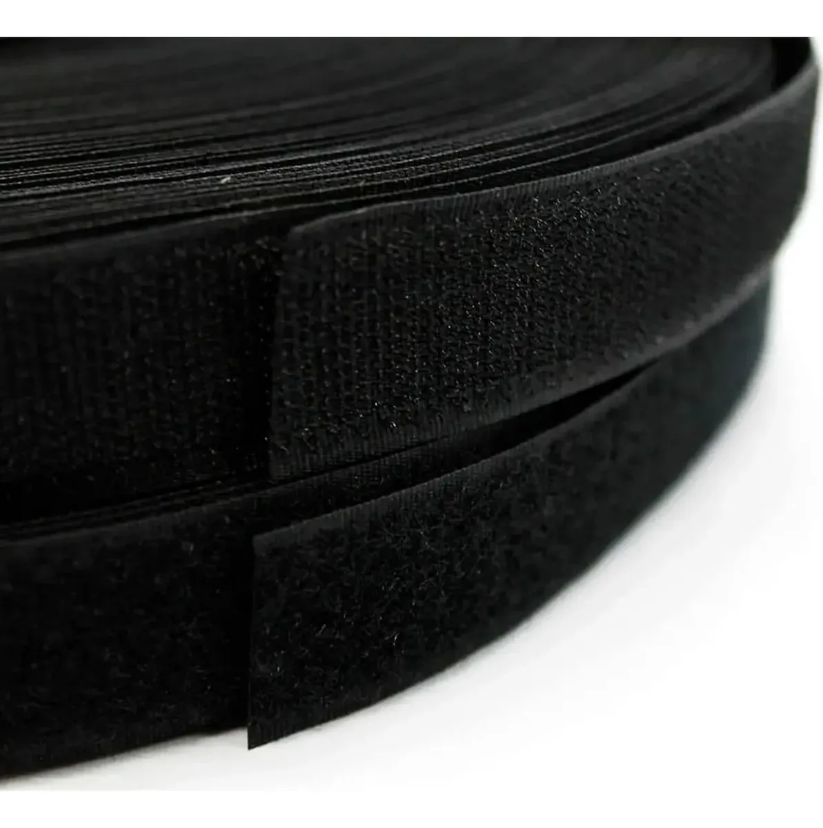 Fecho De Contato Fita Fixadora Velcro 25mm Rolo C\ 25m Preto Preto