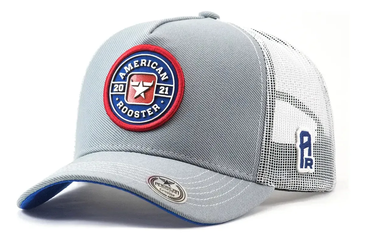Bone Country Masculino Chapeu Agro Vida No Campo Mangalarga Cor Azul-aço Tamanho Un