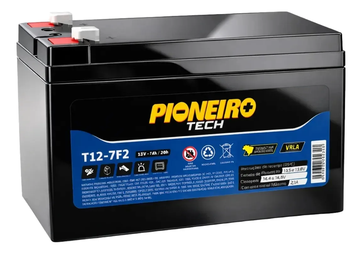 Bateria 12v 7ah Nobreak Alarme Cerca Eletrica Sistema Solar