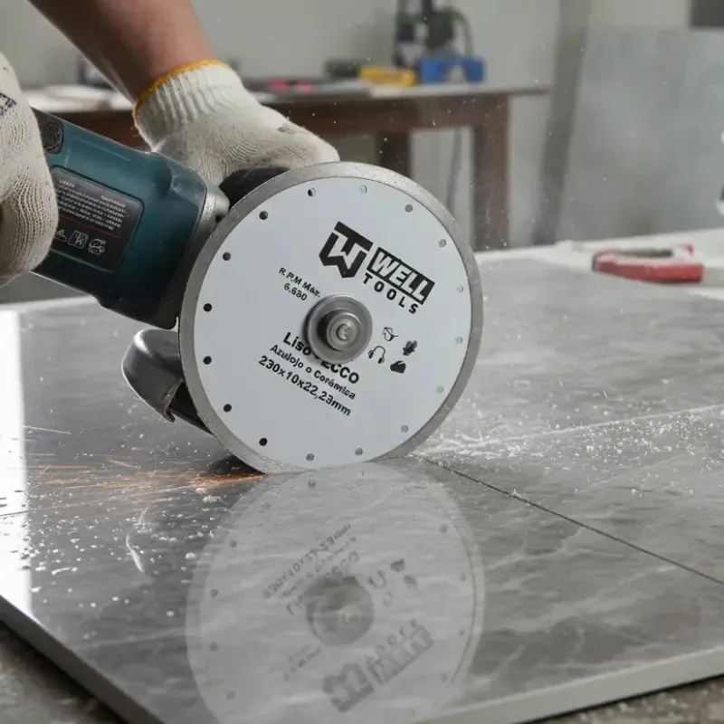 Disco De Corte Diamantado Liso 230x10x22,23mm Cinza