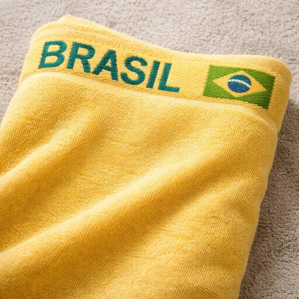 Toalha Bandeira Do Brasil Gigante Praia Banho Copa Do Mundo Amarelo Brasil 2026
