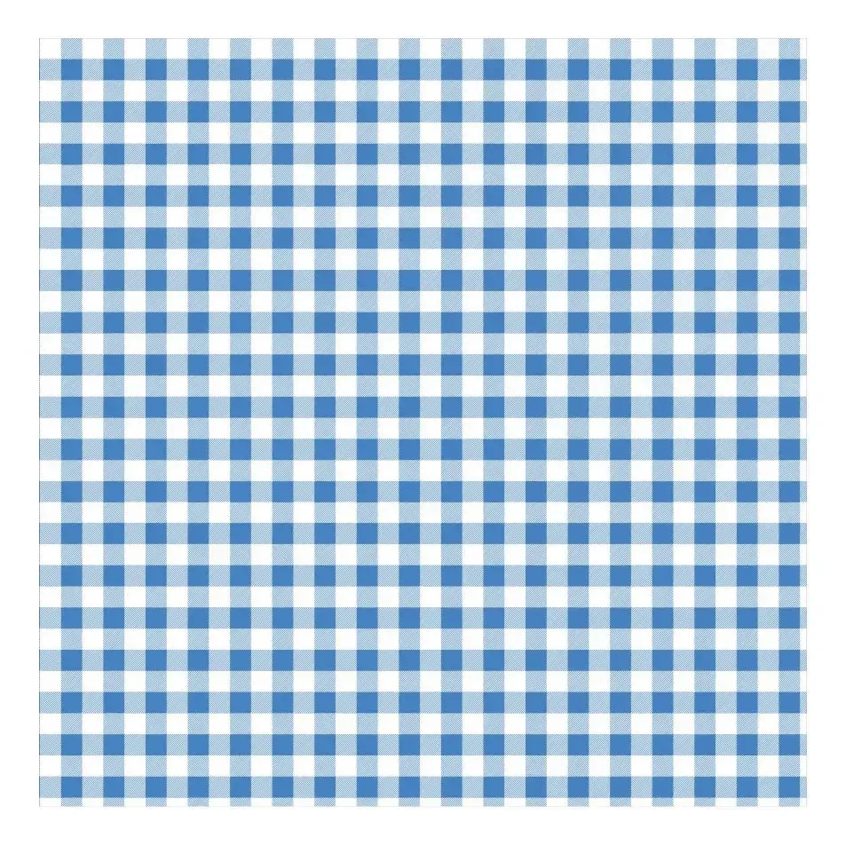 20 Toalhas De Mesa Xadrez Tecido Oxford Festa 1,40x1,40 Cor Azul