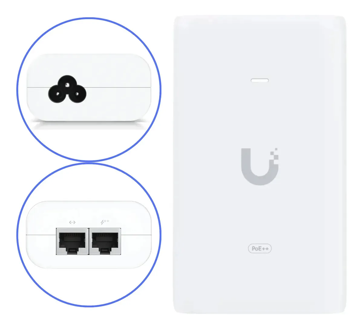 Adaptador Injetor Ubiquiti U-poe++ Gigabit 60w Alta Potência 100