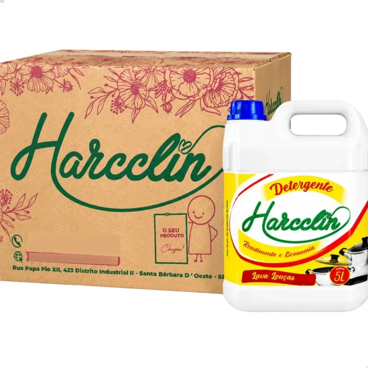 Pack 4 Detergente Lava Louças Neutro Concentrado 5 Litros