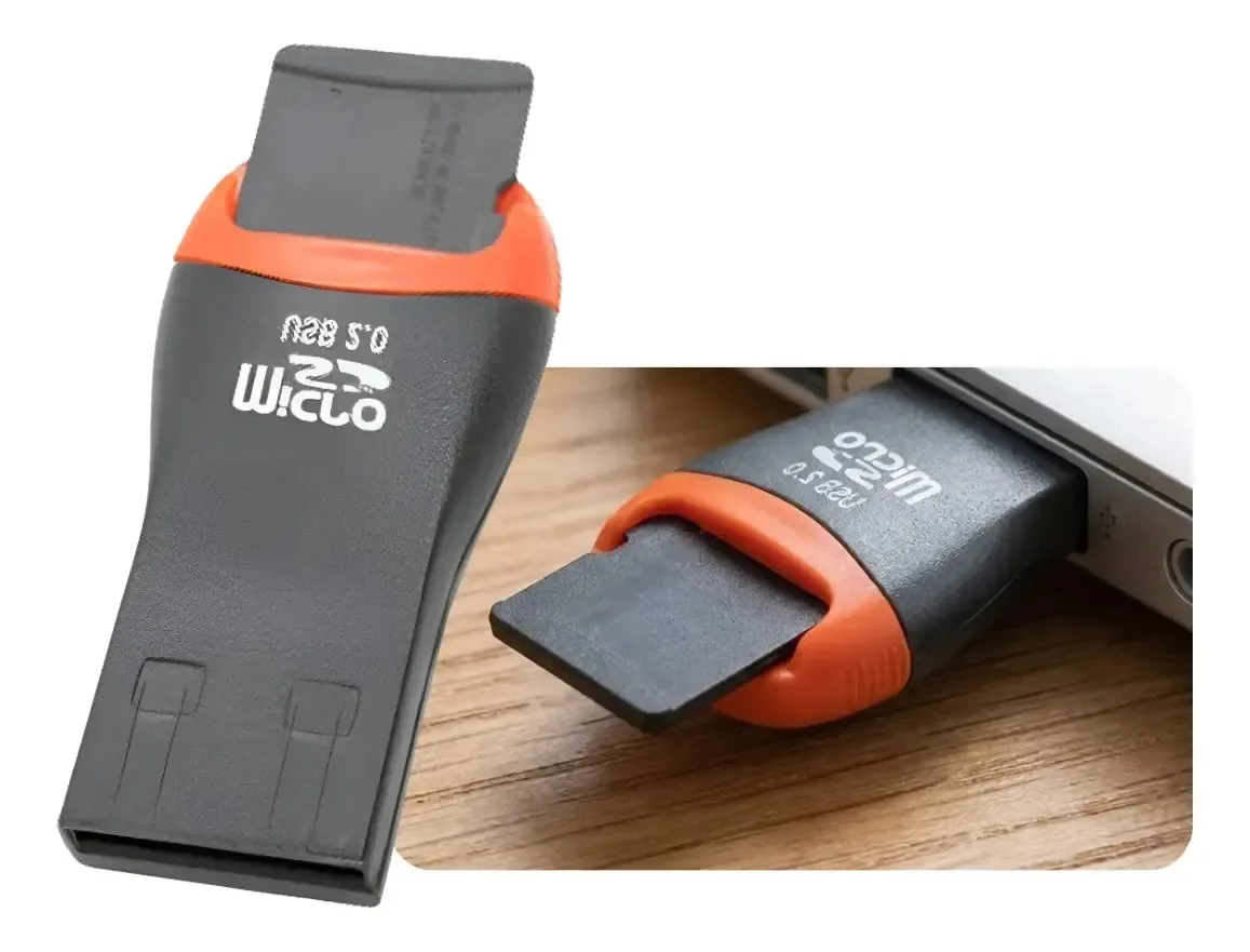 Mini Leitor De Cartão Micro Sd M2 Adaptador Usb Pendrive