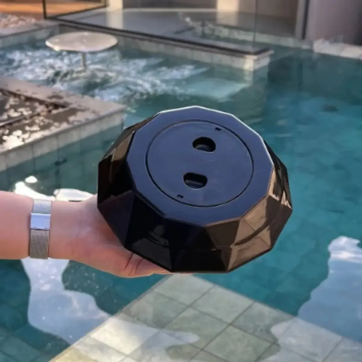 Flutuador Diamante Piscina Vinil Alvenaria Preto +