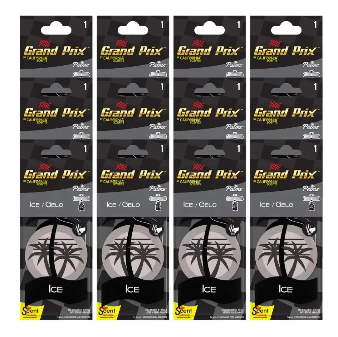 Kit 12 Aromatizantes Automotivo Grand Prix - Ice