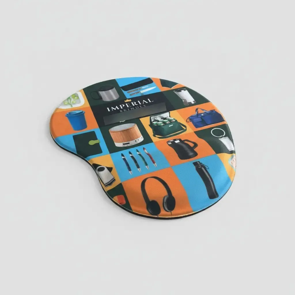 Kit 10 Mouse Pads Ergonômicos Com Apoio Personalizados Personalizado
