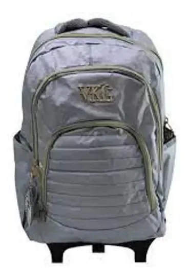 Mochila Escolar Juvenil Metalizada Carrinho Roda Mc3988
