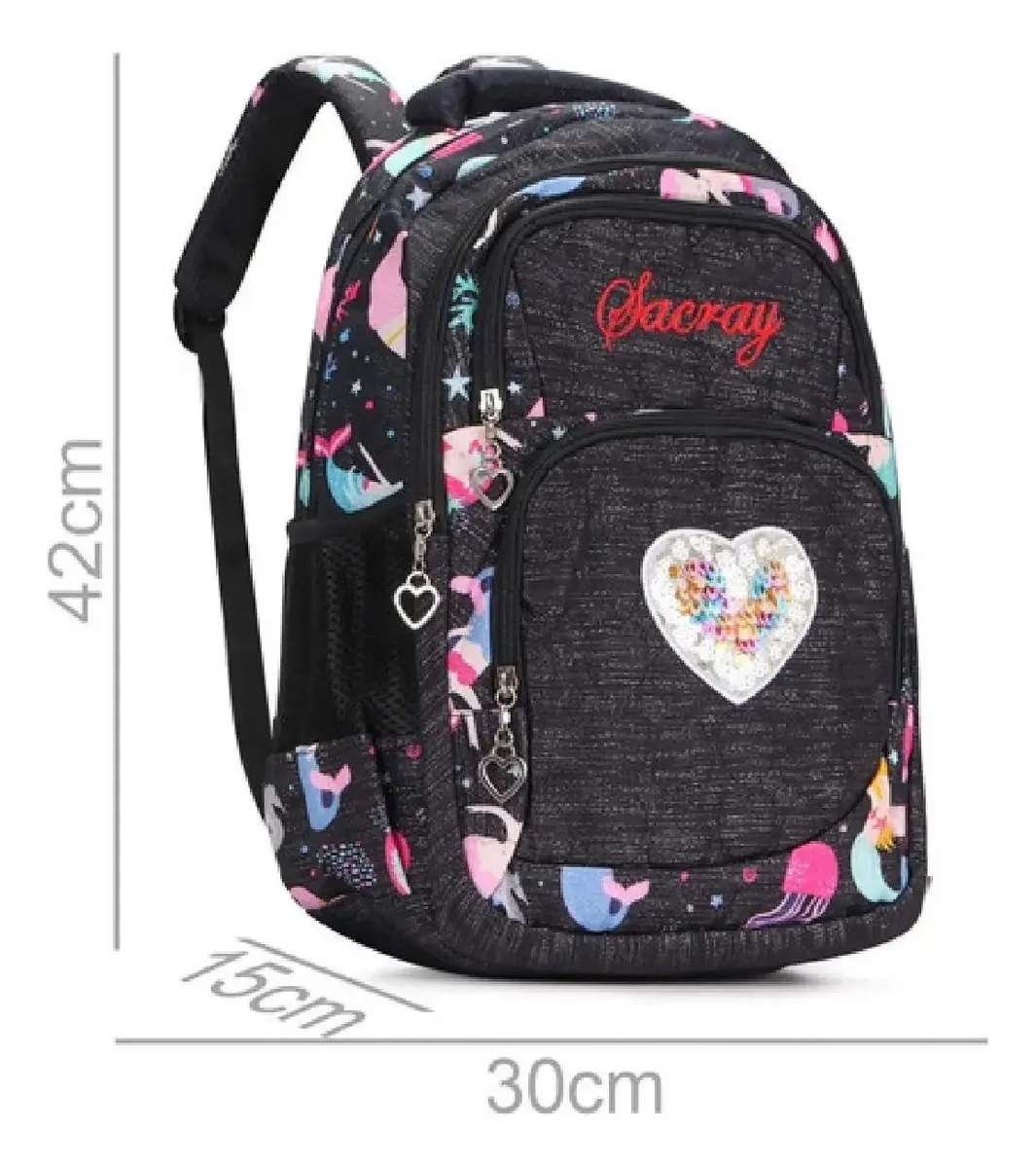 Mochila Escolar Feminina Juvenil 17613