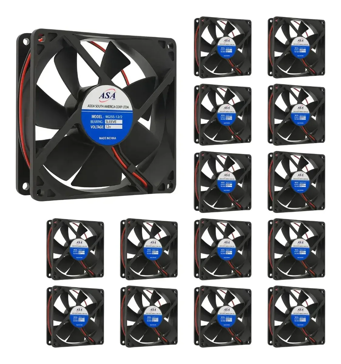 Ventoinha Asafan 12V para Bebedouros e Purificadores – Kit com 15 Unidades