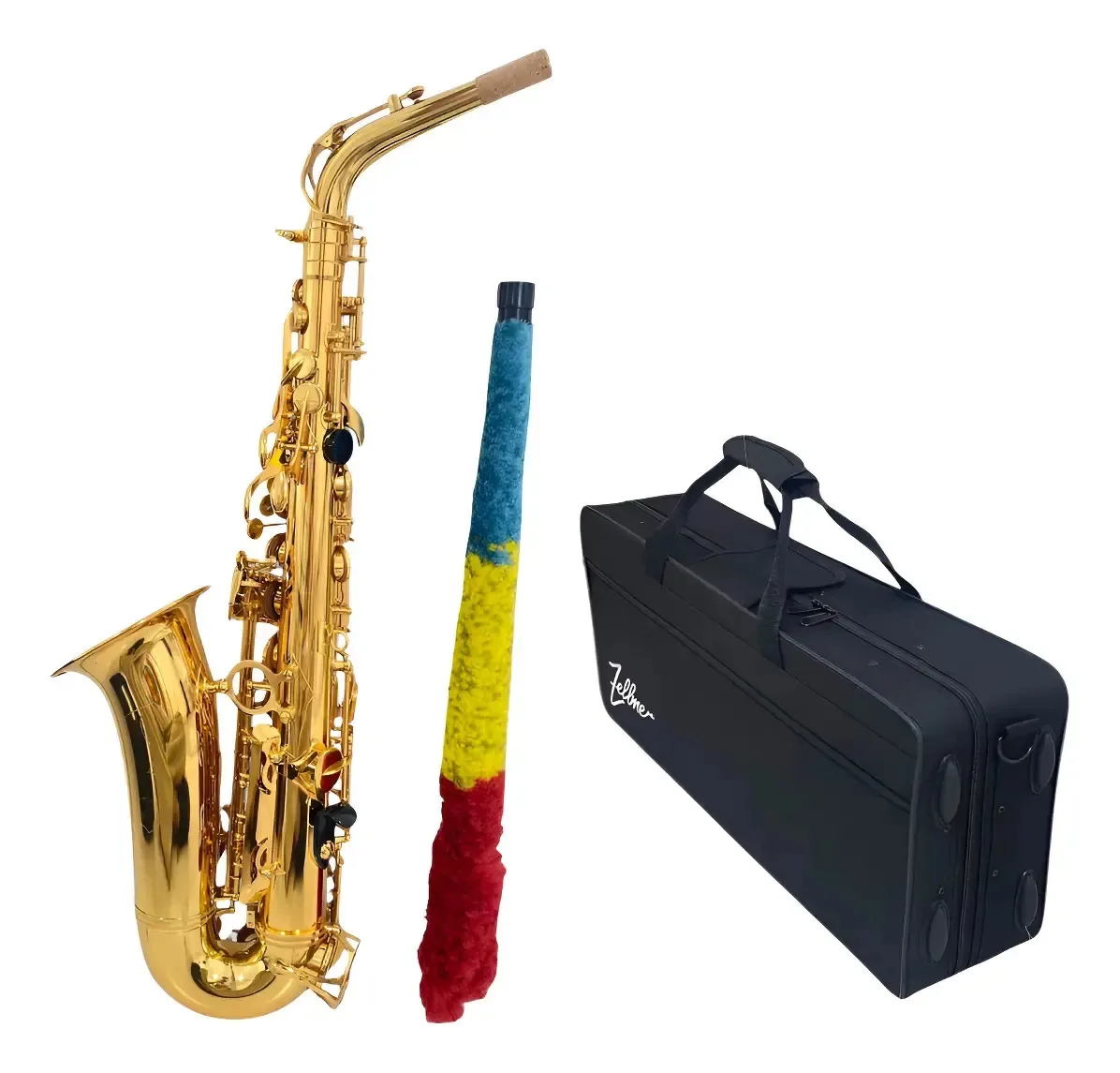 Saxofone Zellmer Alto Laqueado Afinação Mib (eb) -zas-600l
