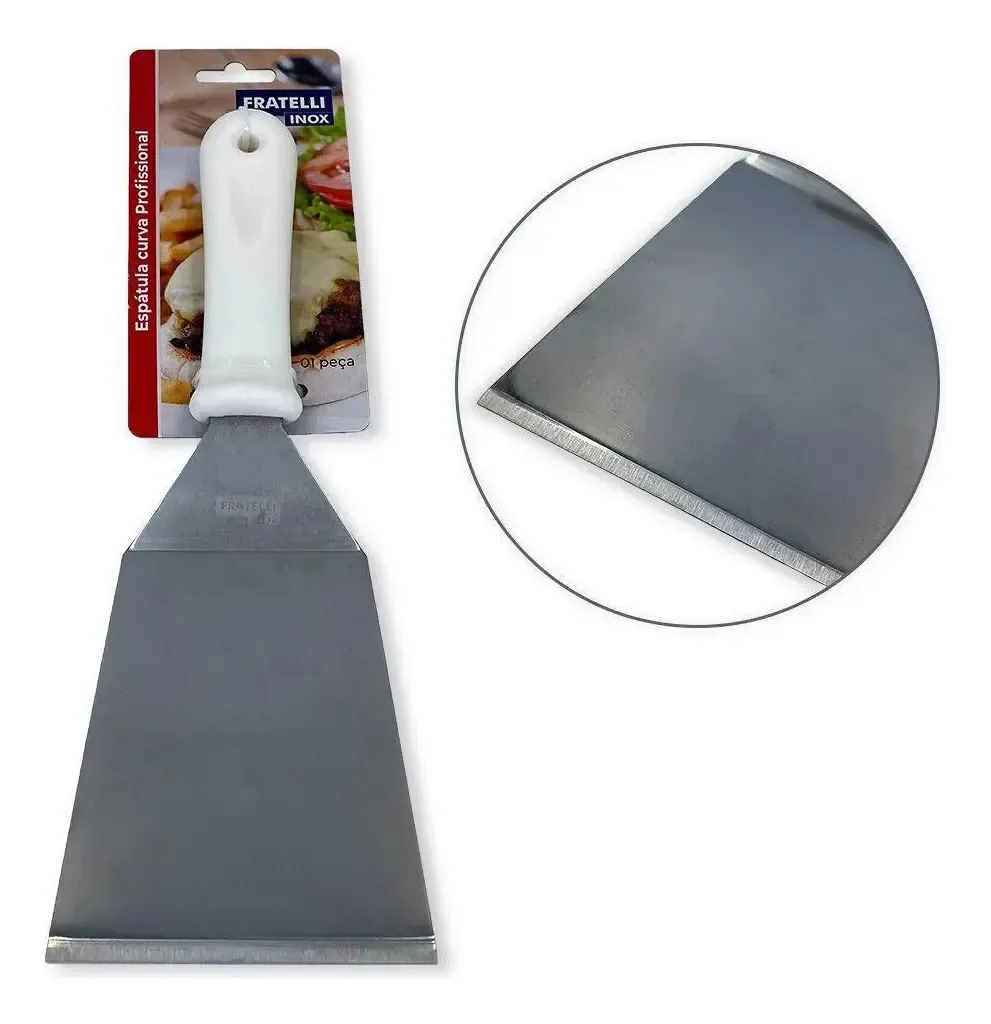 Espátula Profissional Inox Para Lanches E Pizzas