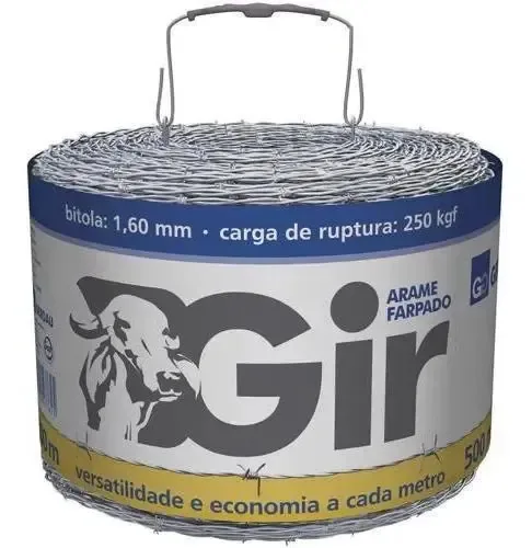 Arame Farpado Gerdau Gir 1,6mm 500mts