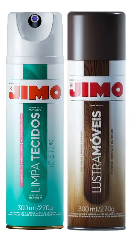 Kit Jimo Limpa Estofado, Poltrona, Sofá + Jimo Lustra Móveis