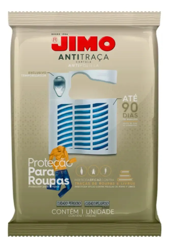 Jimo Anti Traça Cartela P/ Guarda Roupa E Gavetas +
