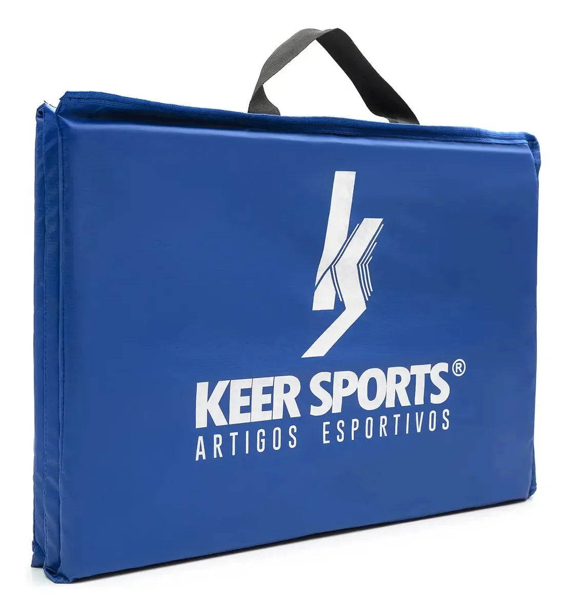 Kit 2 Colchonetes De Espuma Dobravel P/ Musculação Ginastica Azul