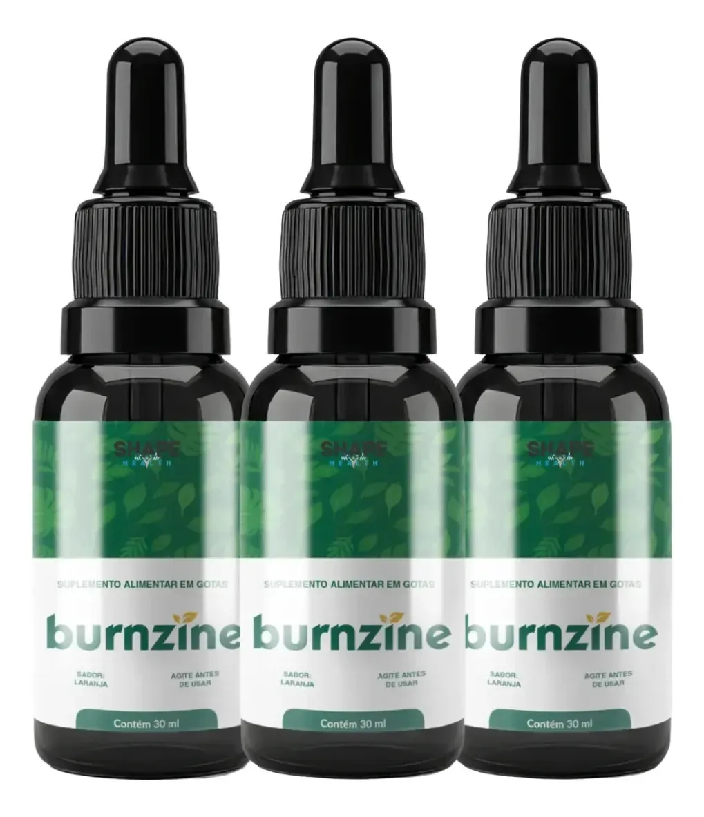 3x Burnzine 90ml - Nova Fórmula Exclusiva Loja