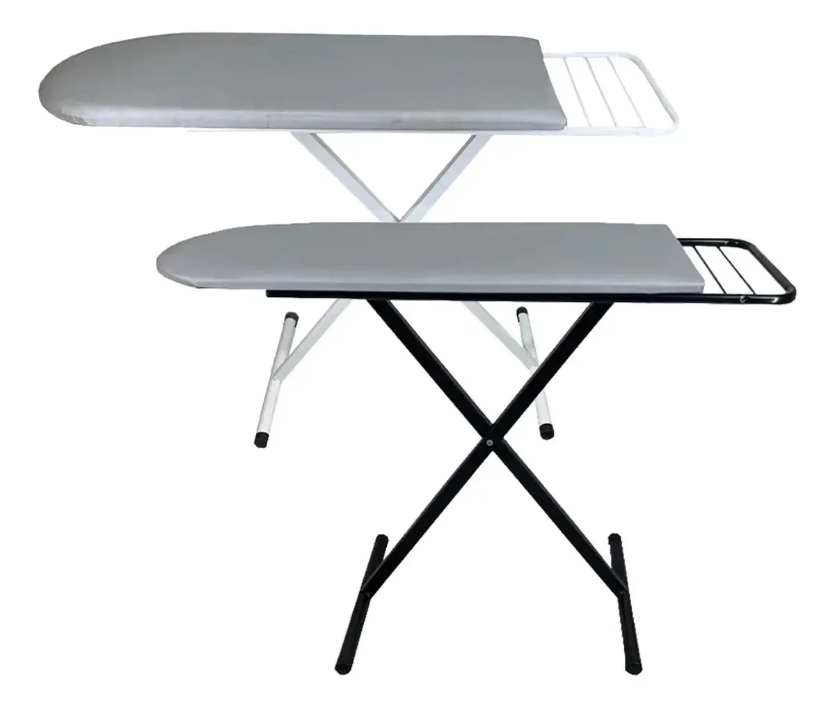 Tabua Passar Roupa Mesa Passadeira Portátil C/ Porta Ferro Cor Branco