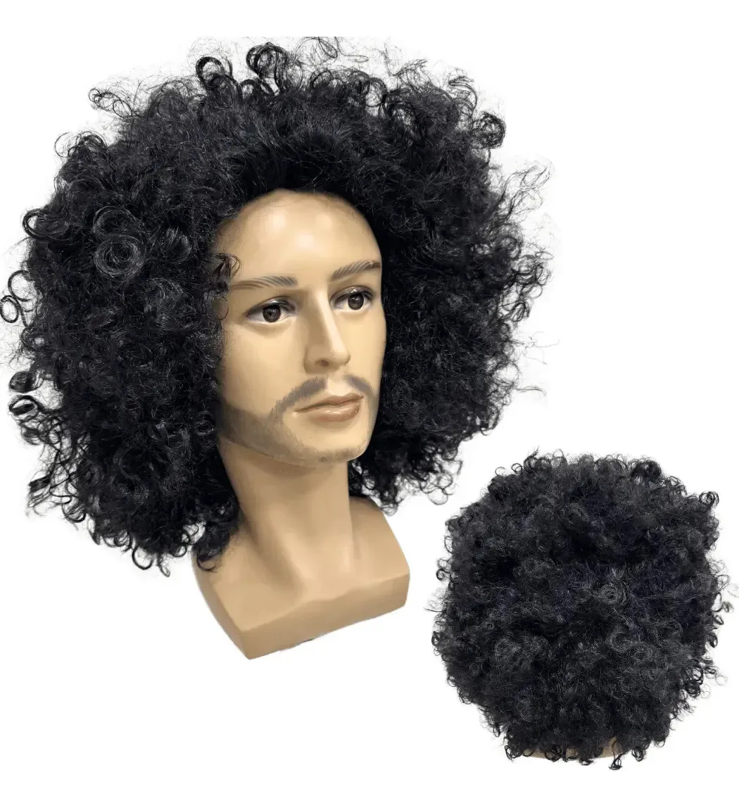 Peruca Black Power Super Volumosa Cosplay Preta Michael Preto