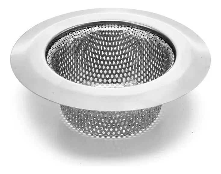 Ralo Pia Cozinha Inox Com Bordas Japones Cesto Higiênico