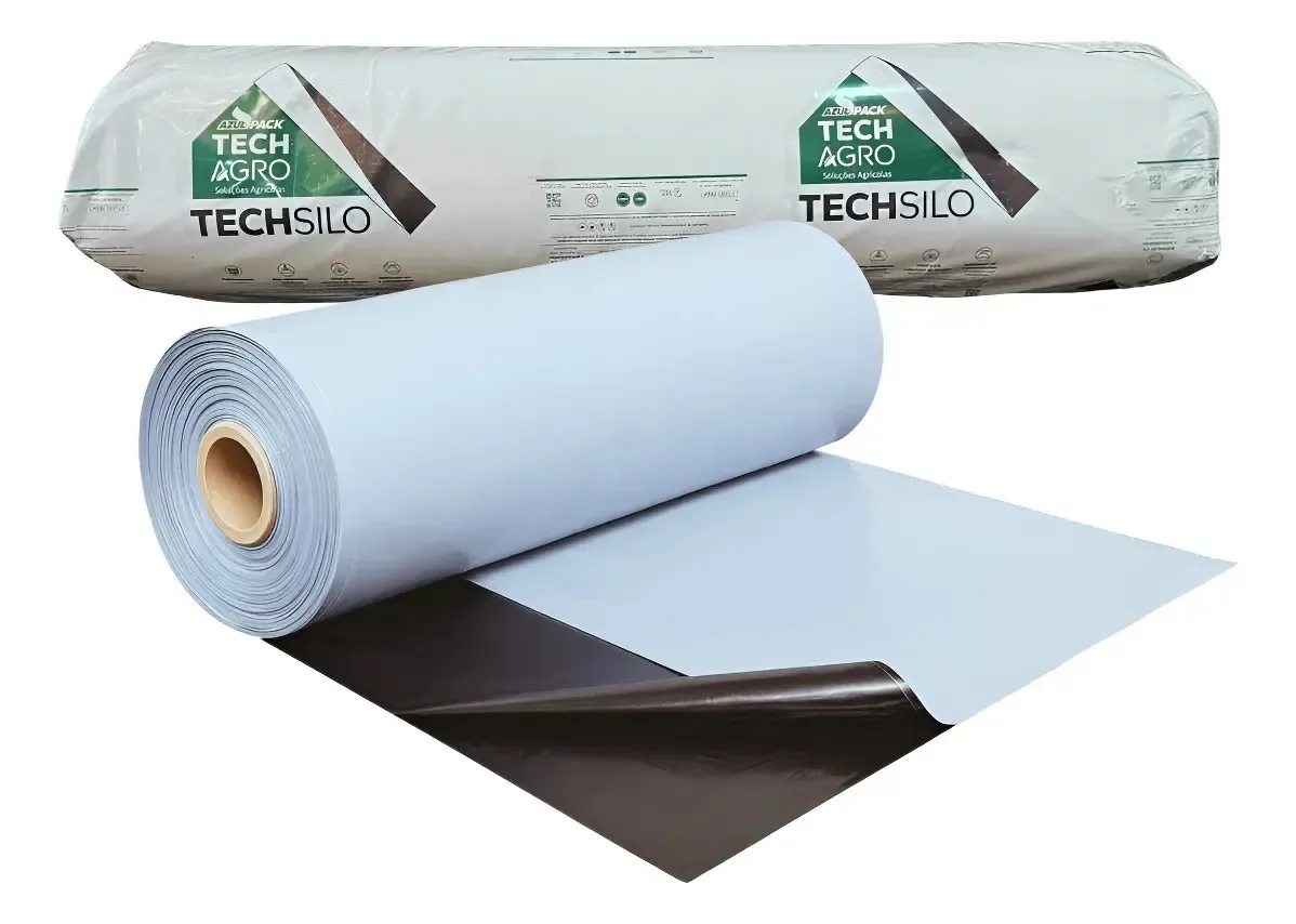 Lona Dupla Face Preta E Branca Para Silagem 14x20 200 Micras Branco