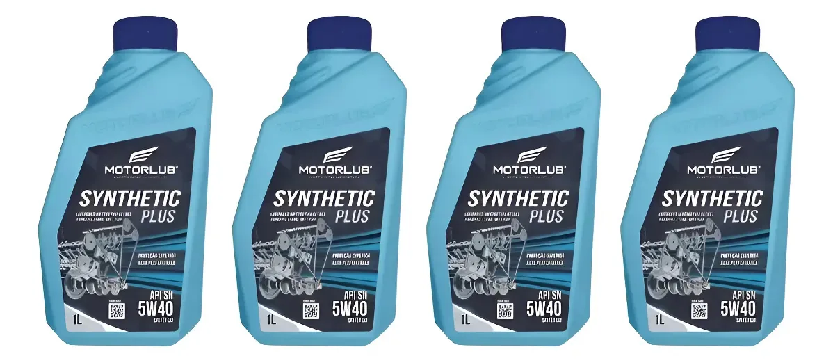 Óleo Motor Motorlub Synthetic Plus 5w40 Sn - Kit 4 Litros
