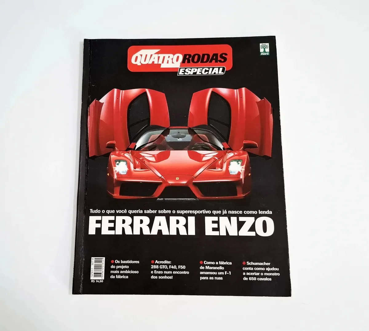 Revista Quatro Rodas Especial Ferrari Enzo