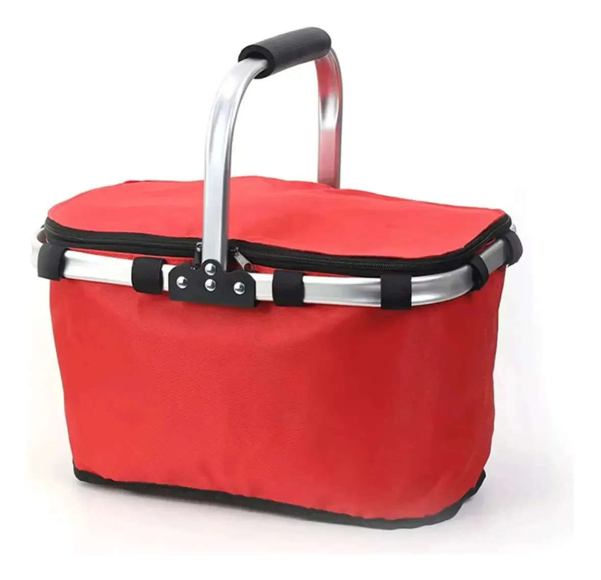 Bolsa Cesta Piquenique KamufleRj, Vermelho