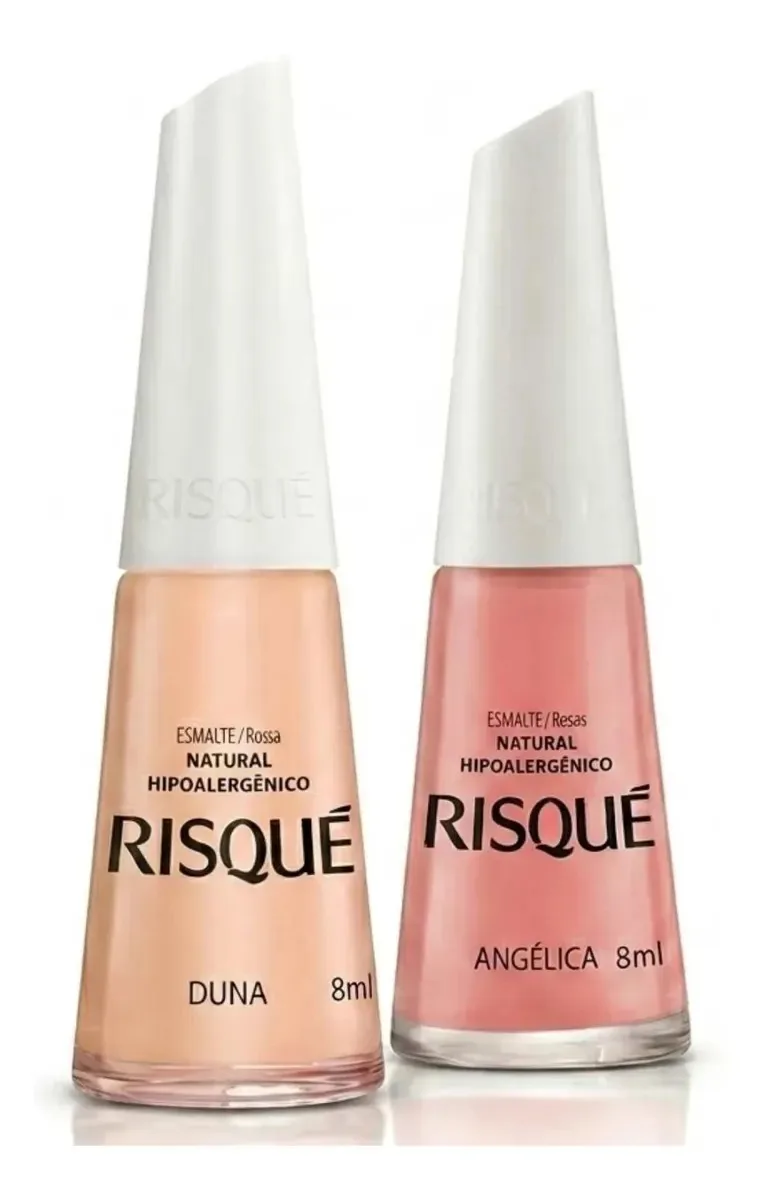 Kit 2 Esmaltes Risque Duna+angelica Ef Transparentes