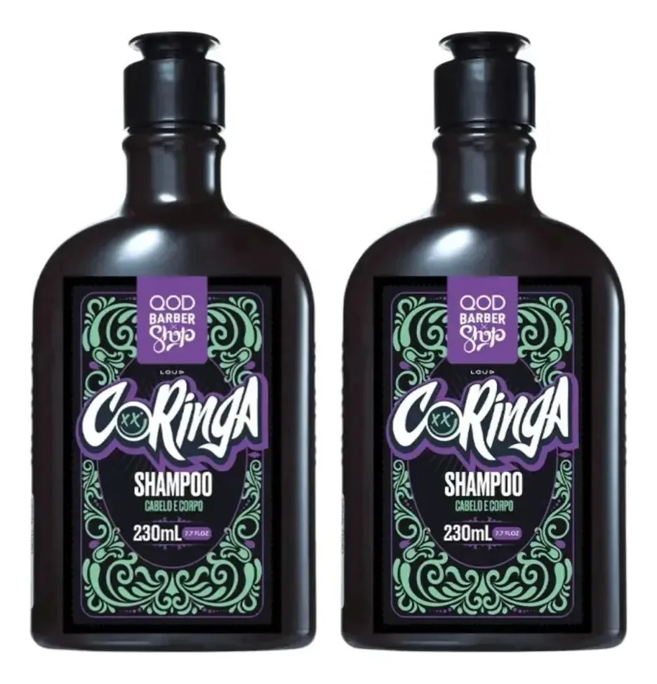 2 Shampoos Coringa 230ml (cada) - Qod Barber Shop